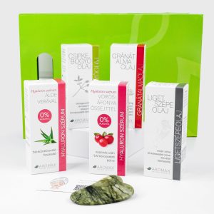 Arcápoló csomag ajándék Gua Sha kővel